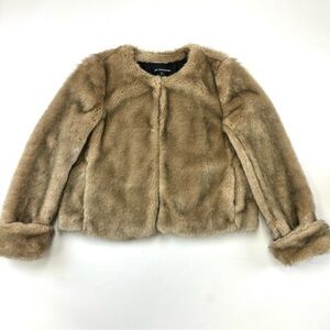 Faux fur jacket Womens Large TRF Outerwear affordable luxury